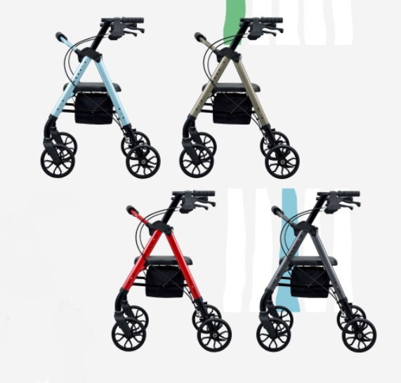 光星助行器STAR(座椅可調高度)帶輪型助步車/步行車/購物車/散步車/助行椅 4