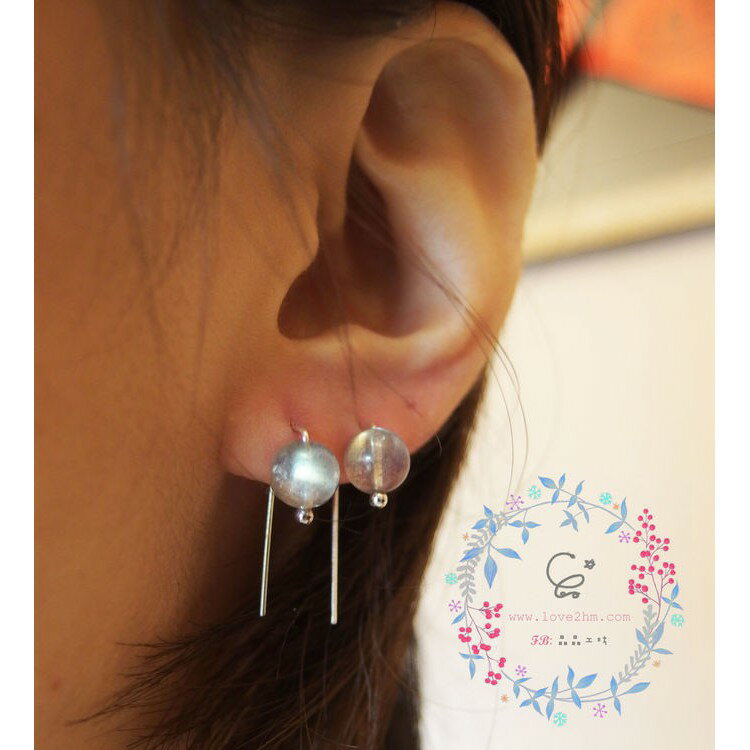 自由的國度 幸運7 系列一/橄欖石等各類晶石/水晶耳環/925純銀/ [晶晶工坊-love2hm] 2