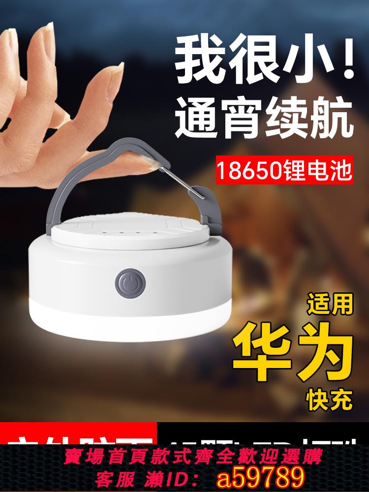 【臺灣公司 可打統編】溫唯便攜露營充電帳篷燈戶外照明燈泡超長續航掛燈應急超亮野營燈