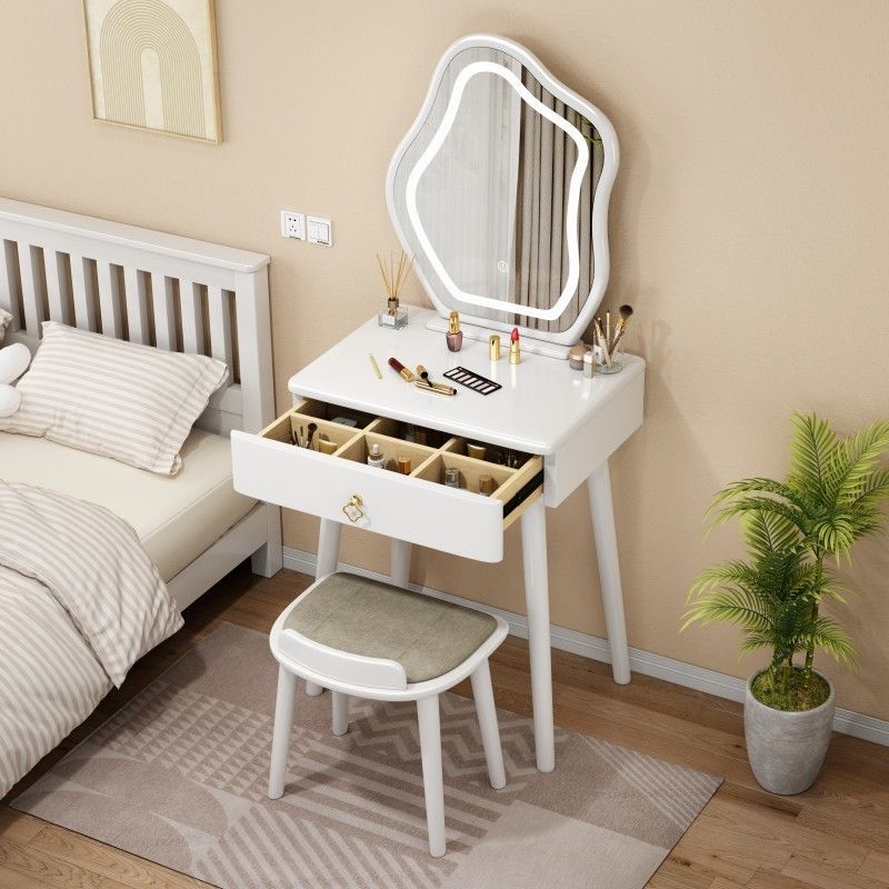 免運 化妝桌 實木梳妝臺 小戶型化妝桌  2024網紅新款現代梳妝臺化妝桌房間小戶型化妝臺臥室梳妝臺出租屋 可開發票 全館八折 工廠現貨直銷 新品特價 y9052