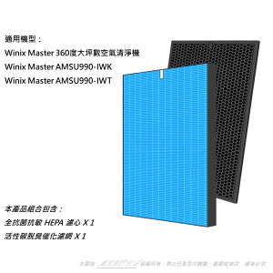 適用 Winix Master 360度 AMSU990-IWK 30坪 空氣清淨機 可替換 Filter GM 濾網