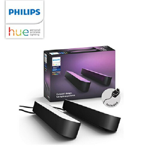 Philips 飛利浦 Hue 智慧照明 全彩情境 Hue Play燈條雙入組(PH010)【三井3C】