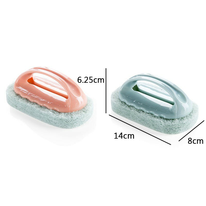 帶手柄清潔刷【C004】台灣出貨 居家  多功能家務清潔刷 浴室磁磚去污刷 魔力海綿擦 浴室菜瓜布 4