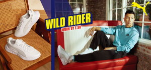 ⭐限時9倍點數回饋⭐【毒】PUMA Wild Rider Grip LS 瘦子 全白 復古 男女款 情侶鞋 休閒鞋 38440602 | 領券結帳現折$100