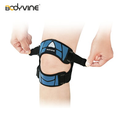 【BODYVINE巴迪蔓】「簡捷型」膝關節上下穩固帶-1只|輕量貼合穩定支撐親子都能戴(附可拆卸矽膠加壓墊)