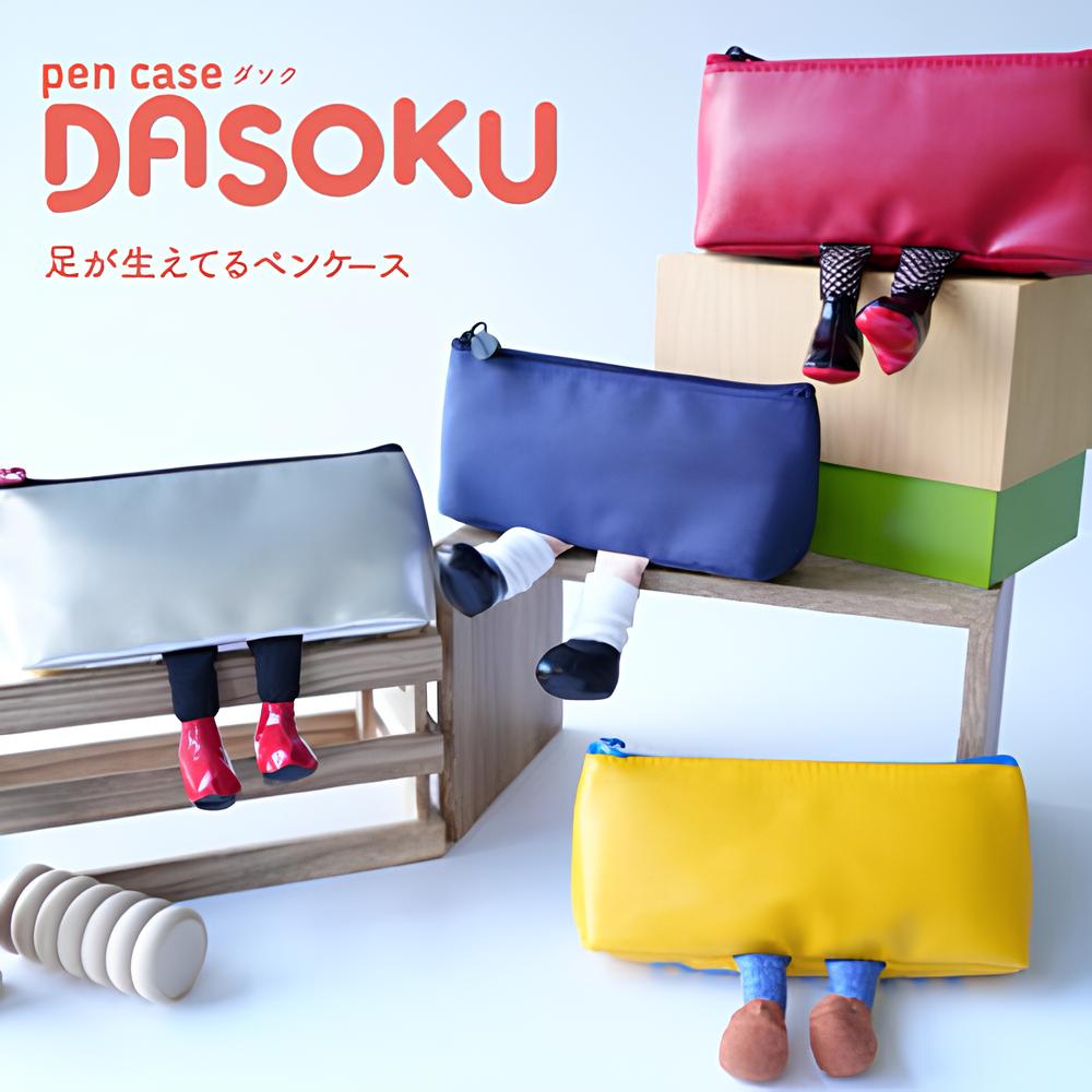 【sun-star】新品 DASOKU造型腿置物收納筆袋 共4款 鉛筆盒 筆袋 收納袋 手機架