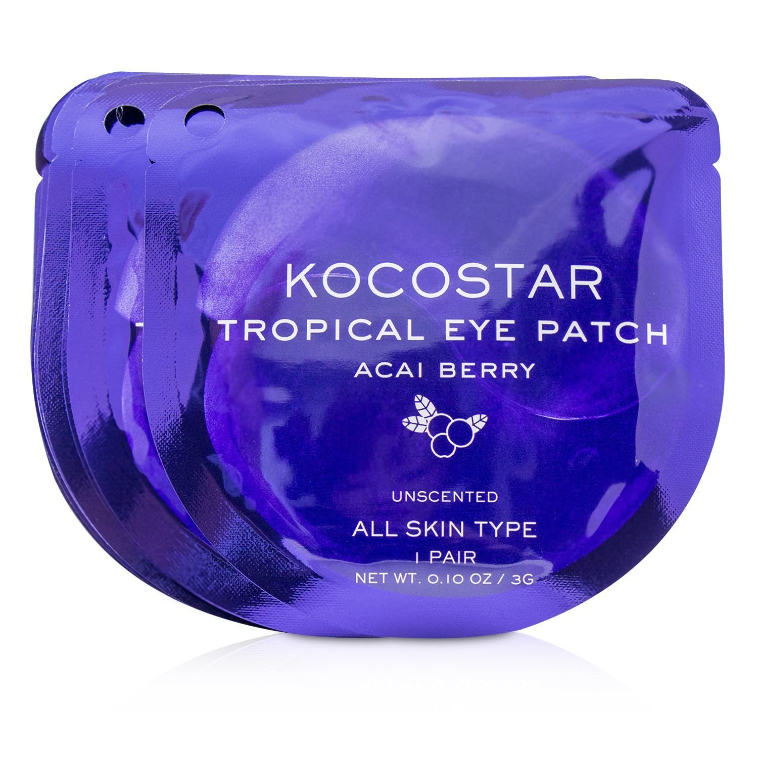 KOCOSTAR - 眼膜(無香)Tropical Eye Patch Unscented -巴西黑莓(獨立包裝)