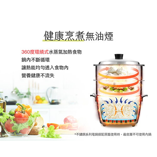 TATUNG大同不鏽鋼多用途雙層蒸籠TAC-S02【愛買】 | 愛買線上購物直營店