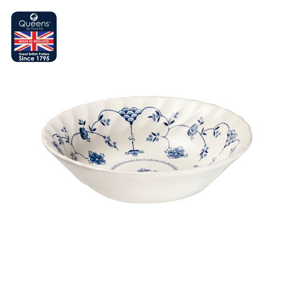 英國Churchill Blue finlandia淡藍青花系列 15cm麥片碗(6吋)