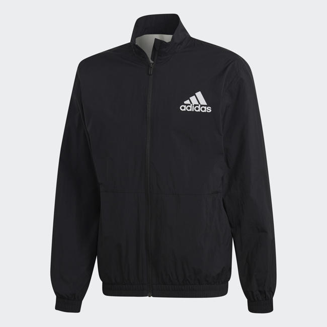 ADIDAS Jacket ID Wind 男裝 外套 立領 休閒 慢跑 防風 防潑水 黑【運動世界】CY9880