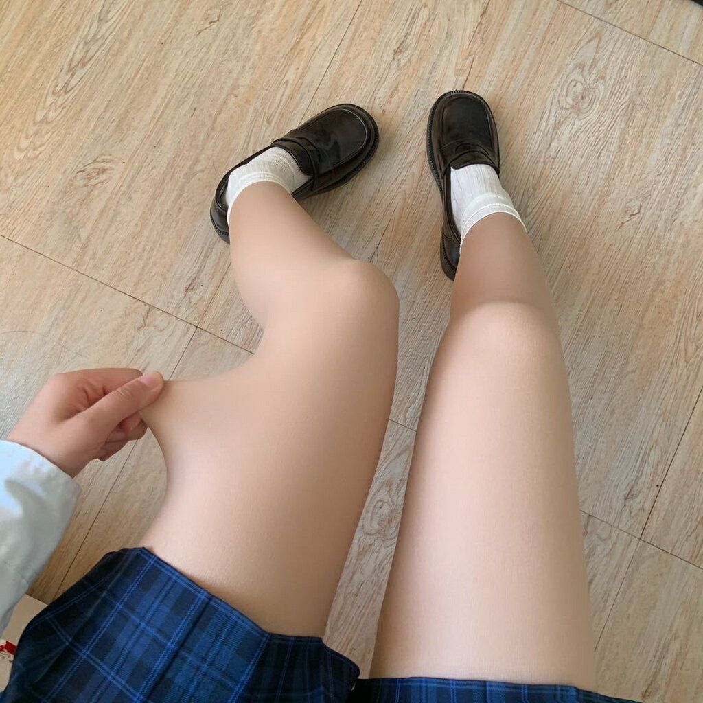 超自然 の 光腿裸感 神器 春秋 打底褲 女 雙層 肉色 絲襪 冬 加絨