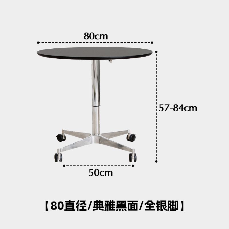 升降多功能茶幾桌 復古輕奢小戶型現代簡約客廳茶幾家用移動升降餐桌圓桌陽臺桌子 7