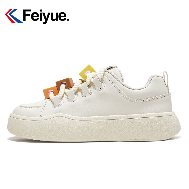 【元素運動】Feiyue/飛躍運動休閑鞋女鞋2024春季新款高顏值厚底耐磨板鞋010