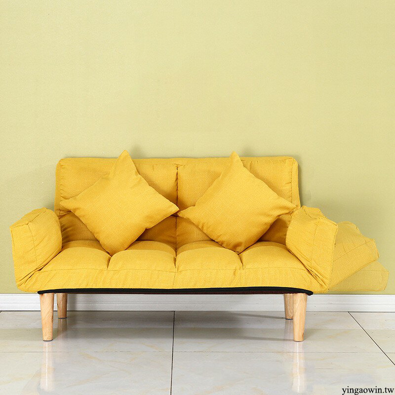 APP下單享點數9%｜❤懶人沙發 可折疊雙人素色沙發床 可拆洗休閒客廳小沙發