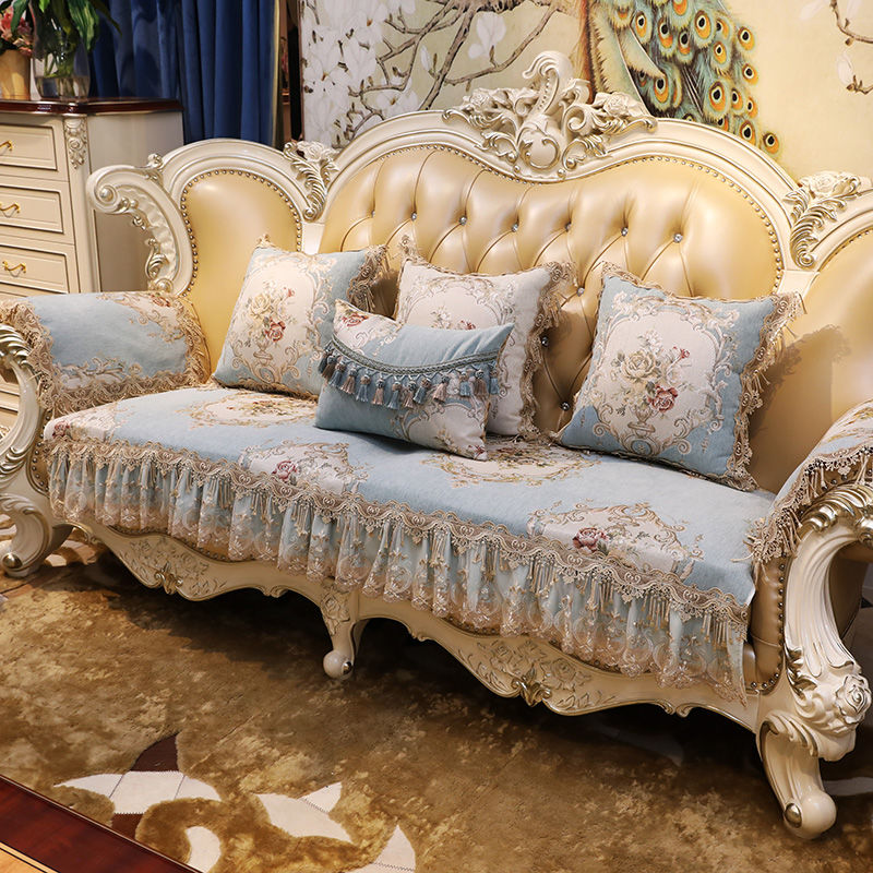 歐式沙發墊套高檔奢華防滑四季通用布藝123組合u形貴妃坐墊客廳