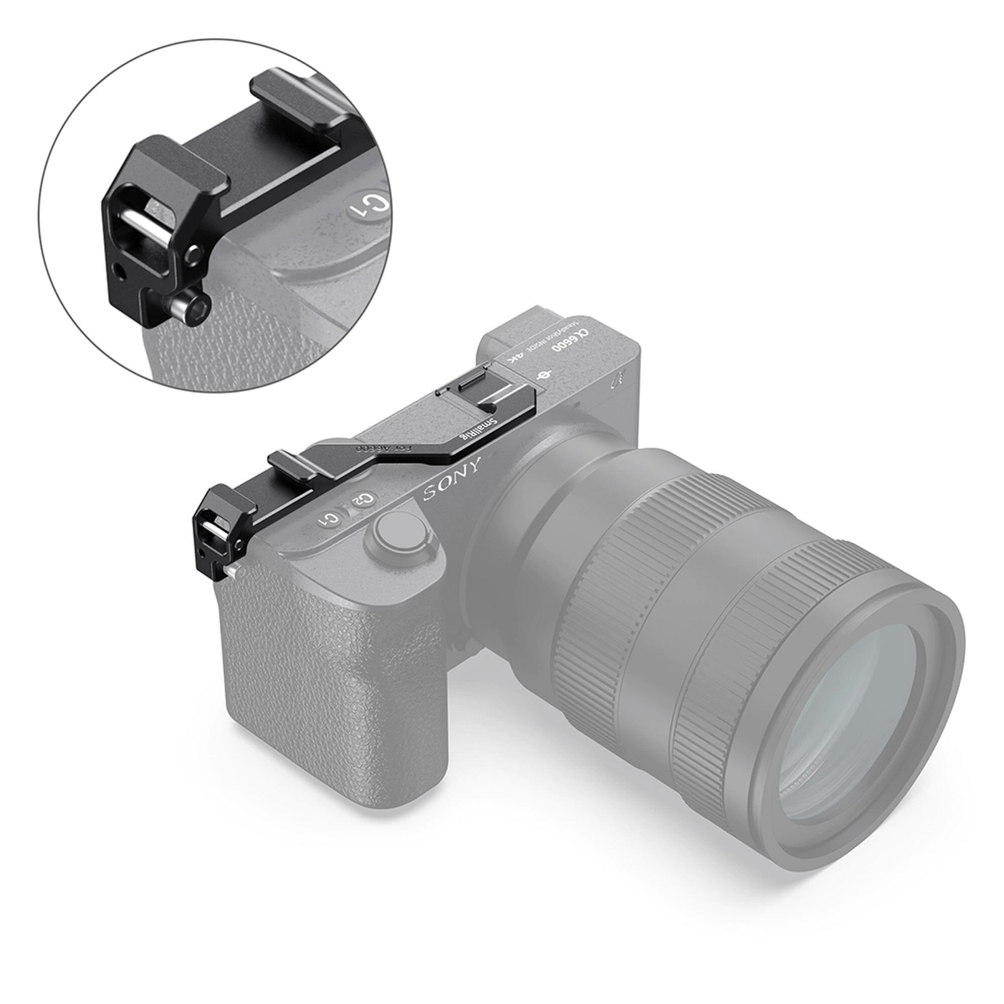 限時★.. SmallRig BUC 2496 右側邊冷靴延伸套件 for Sony A6600 外接熱靴 兔籠 錄影用支架 公司貨【夏日限時 全館點數5倍送】