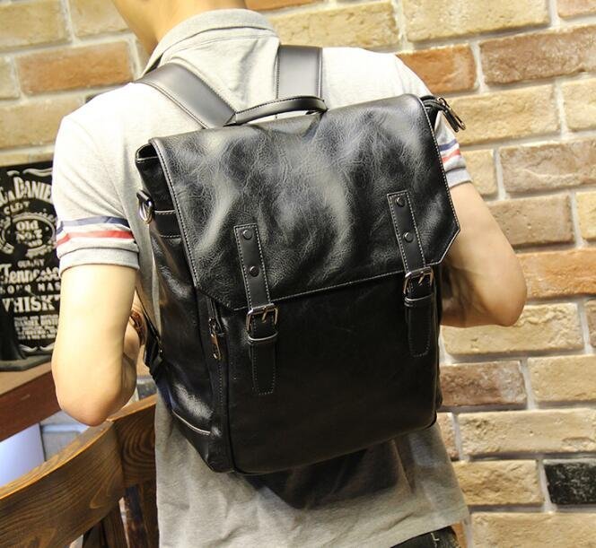 FINDSENSE Z1 韓國 時尚 潮 男 皮質 多功能 單肩包 休閒 旅行包 電腦包 學生包 書包 後背包 雙肩包