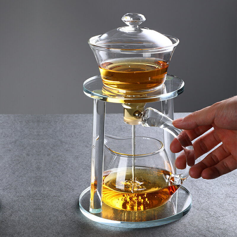 玻璃自動茶具套裝家用感應泡茶壺功夫茶杯高檔辦公室懶人泡茶神器 0