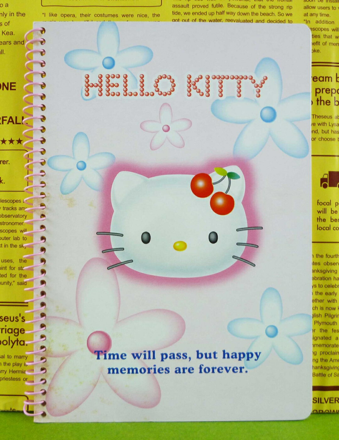 【震撼精品百貨】Hello Kitty 凱蒂貓 筆記本 粉花【共1款】 震撼日式精品百貨