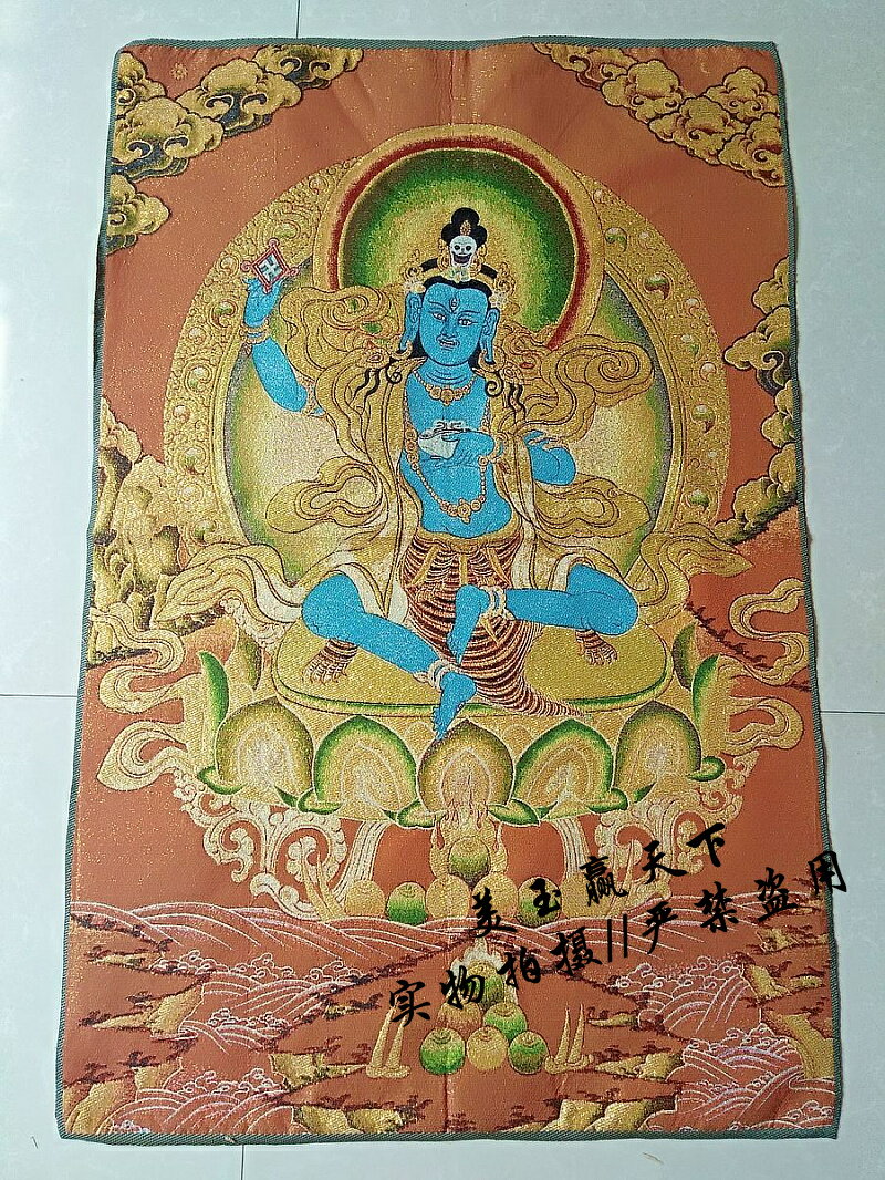 唐卡佛教用品西藏密宗尼泊爾唐卡佛像掛畫裝飾畫空行佛母刺繡畫像