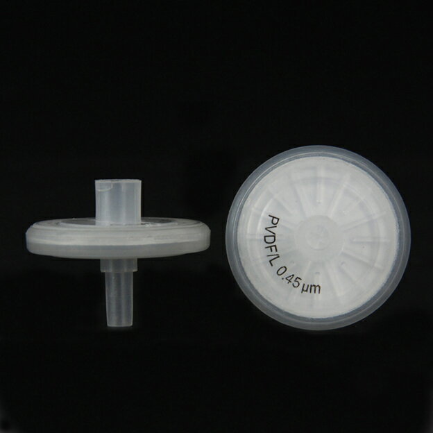 《Labfil》PVDF 針筒 過濾器 親水 (雙層膜) 【100pcs/pk】直徑13mm 孔徑0.45μm 實驗儀器 / 小飛碟