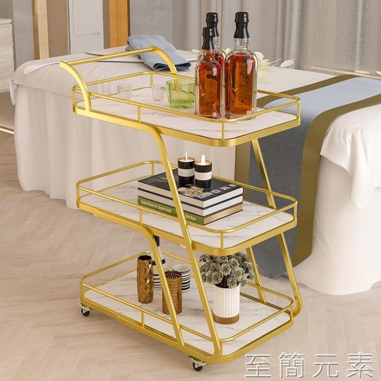餐車小推車酒店茶水車手推車商用餐廳行動送餐車家用小推車置物架【摩可美家】
