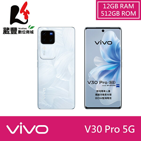 【贈保護殼+涼夏大禮包】vivo V30 Pro (12G/512G) 6.78吋 5G 智慧型手機