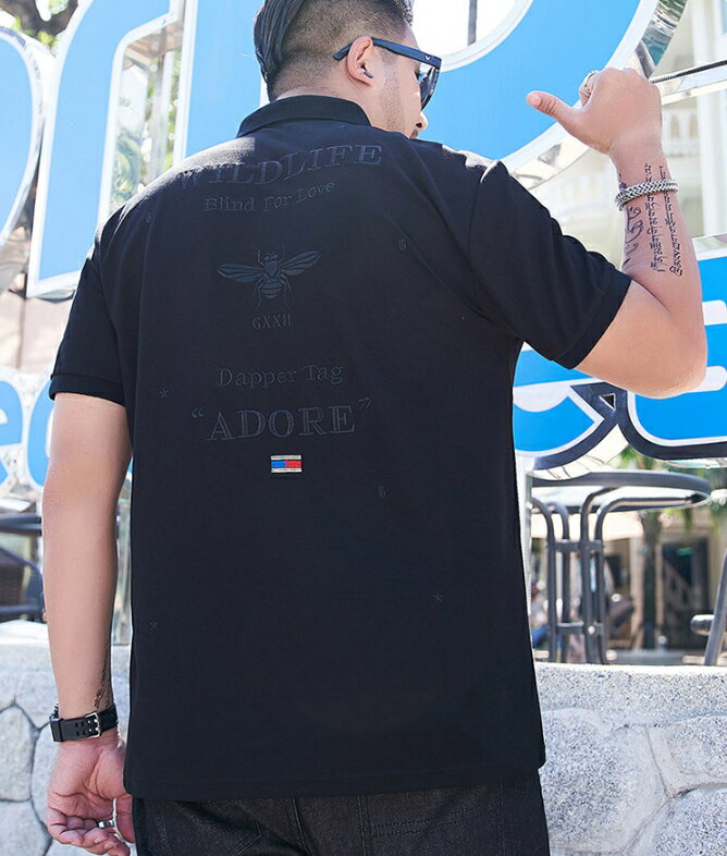 大尺碼男裝 短袖polo衫 大尺碼T恤 有領T恤 櫻桃嚴選 2XL~7XL 男潮服 加大尺碼 男短t 大碼t