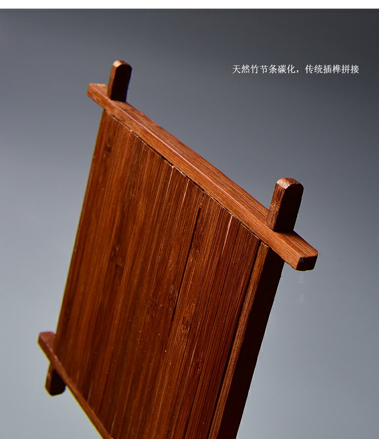 井字厚竹條壺墊 隔熱墊 復古壺杯墊 竹壺墊 竹杯墊 竹壺承竹茶具 9