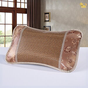 夏季新款冰絲涼席枕竹枕茶葉枕涼爽成雙面可用護頸枕單人枕枕頭芯