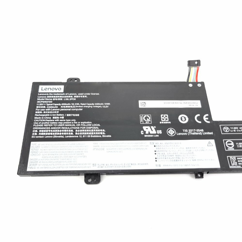 vhbw Akku Ersatz für Lenovo L19C3PD6, L19D3PD6, 5B10X49072, SB10X49071