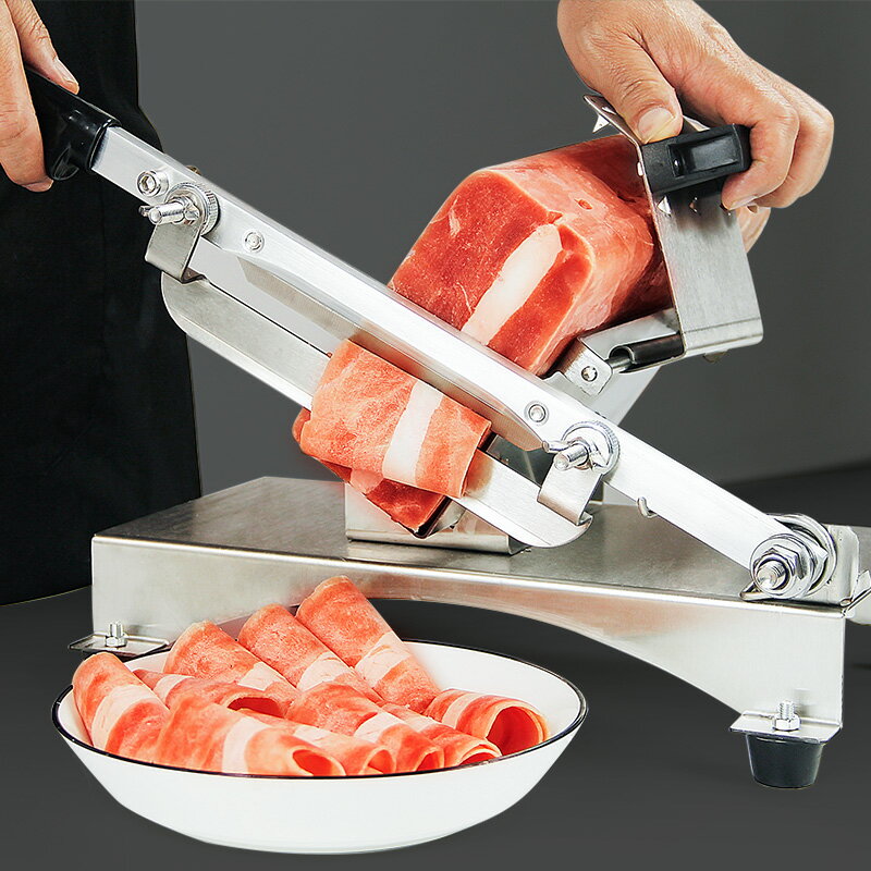 切羊肉卷機家用涮火鍋肥牛肉手動切片機切肉片神器小型刨凍肉片機