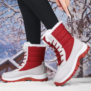 【免運】可開發票 雪靴 鞋子女大碼鞋冬季新款高幫雪地靴加絨棉鞋女士戶外鞋Outdoor