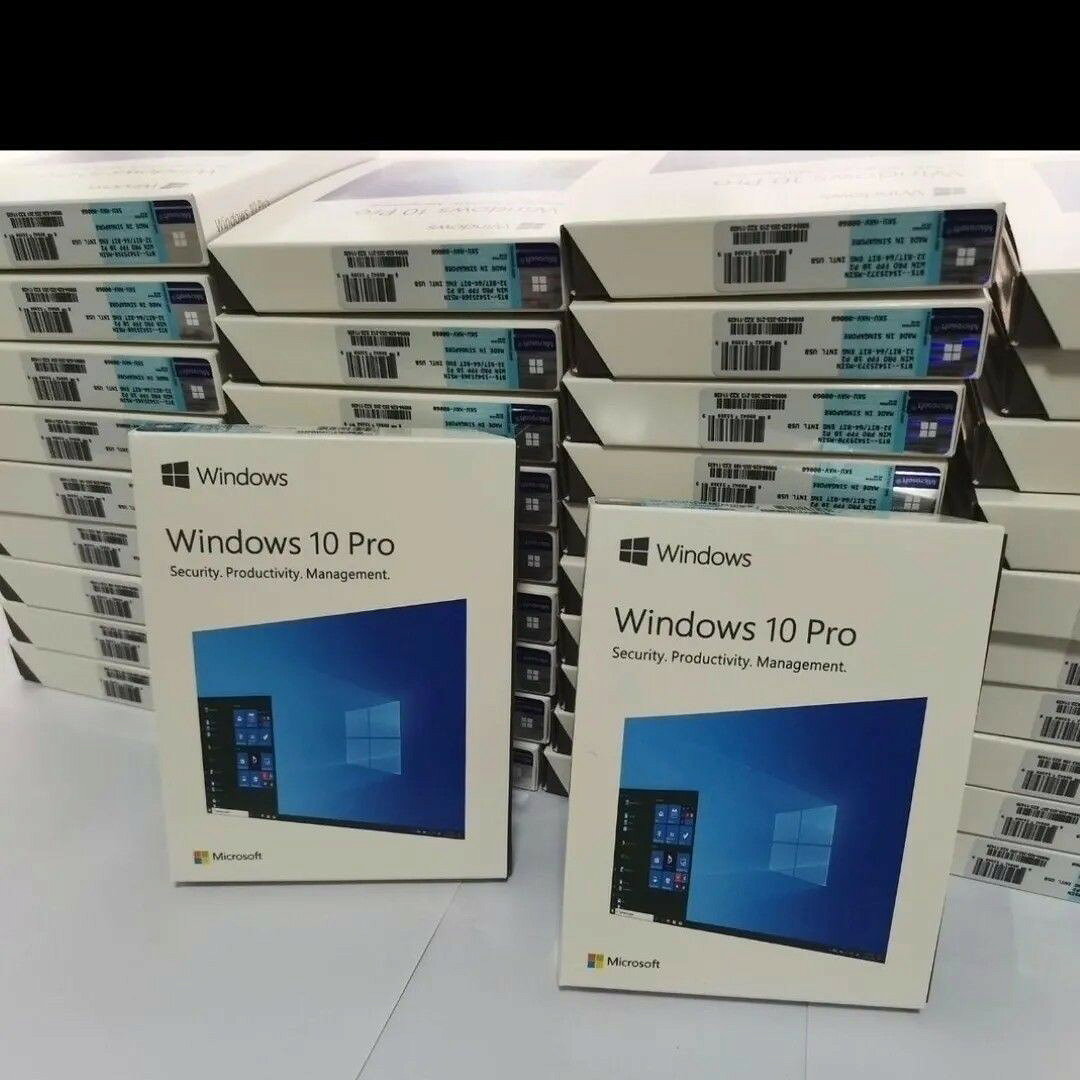 正版win10英文版64位彩盒系統盤內含專業版