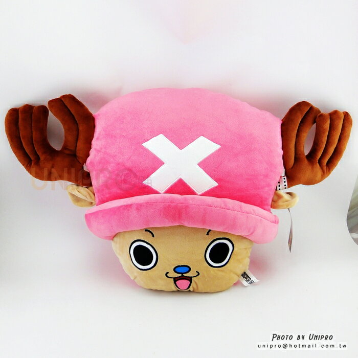 【UNIPRO】航海王 正版授權 海賊王 One Piece 喬巴 麋鹿 18吋 頭型 絨毛玩偶 造型抱枕 靠枕