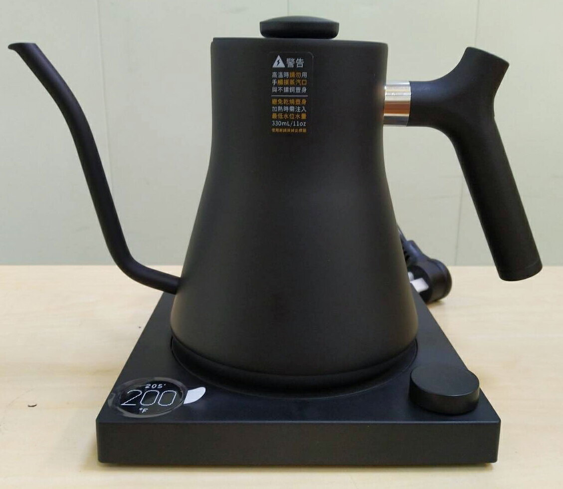FELLOW STAGG EKG 600 電子溫控壺 職人冠軍參賽御用手沖壺-600ml (黑色)贈優質曼特寧1磅