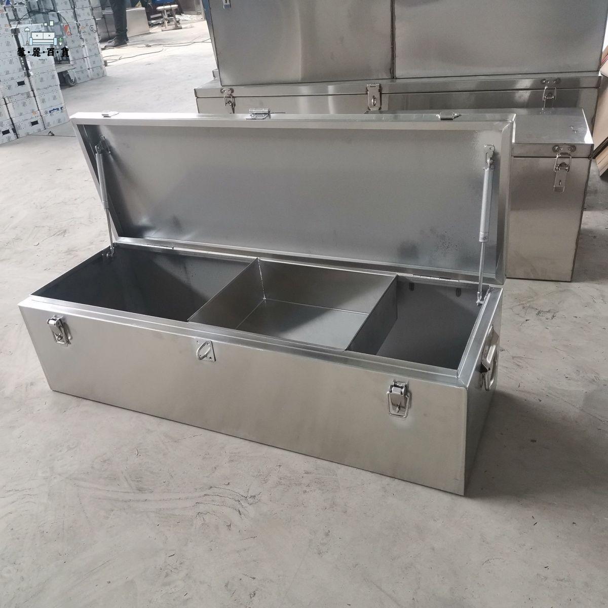 收納箱 工具箱 鐵皮箱 不銹鋼工具箱大號加厚防水滿焊家電維修多功能移動工具箱白鋼定做 免運 可開發票 全館折扣 售後保障 工廠現貨直銷 m564