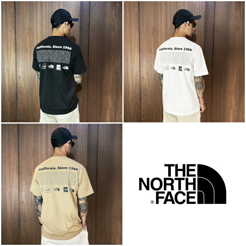 美國百分百【全新真品】The North Face 短袖 棉質 T恤 TNF 上衣 LOGO 短T 黑/白/駝 CL77