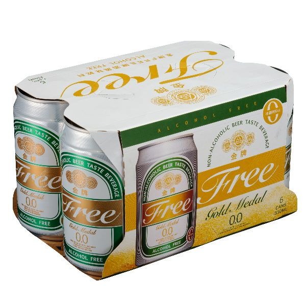 【台酒TTL】領券再折 金牌FREE啤酒風味飲料-6入組(無酒精啤酒)