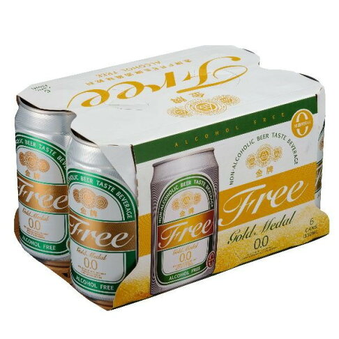 【台酒TTL】領券再折 金牌FREE啤酒風味飲料-6入組(無酒精啤酒) 0