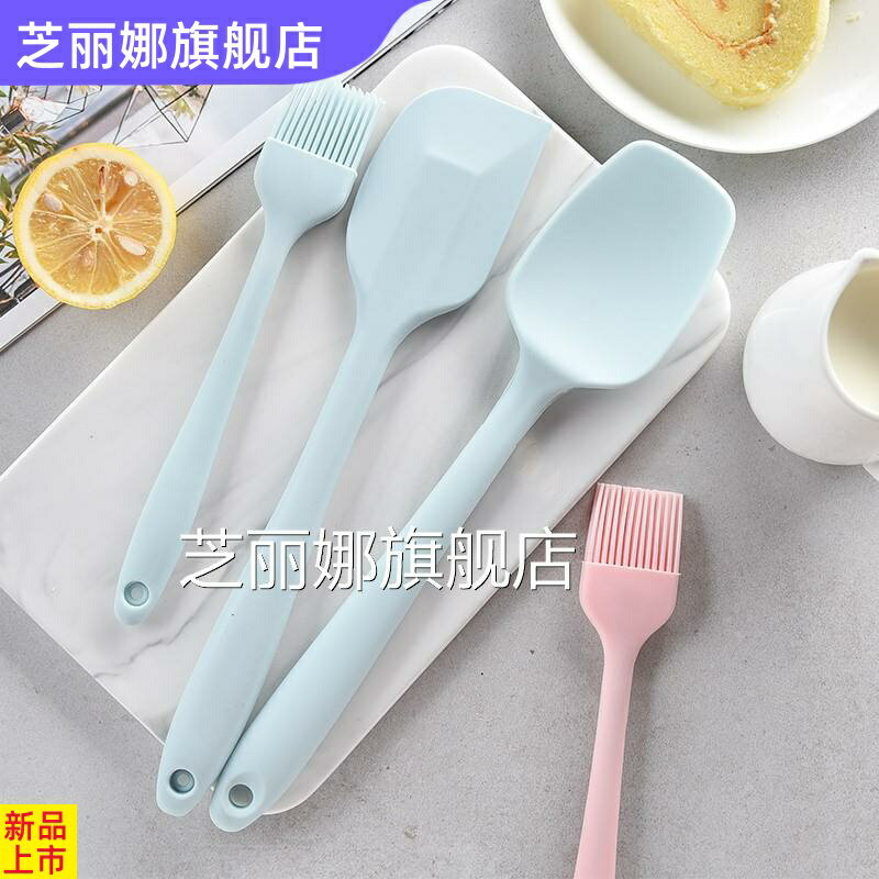 矽膠刮刀烘焙工具耐高溫一體式攪拌刮板蛋糕奶油抹刀牛軋糖鏟子