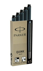 PARKER派克墨水管(5支入）藍 黑
