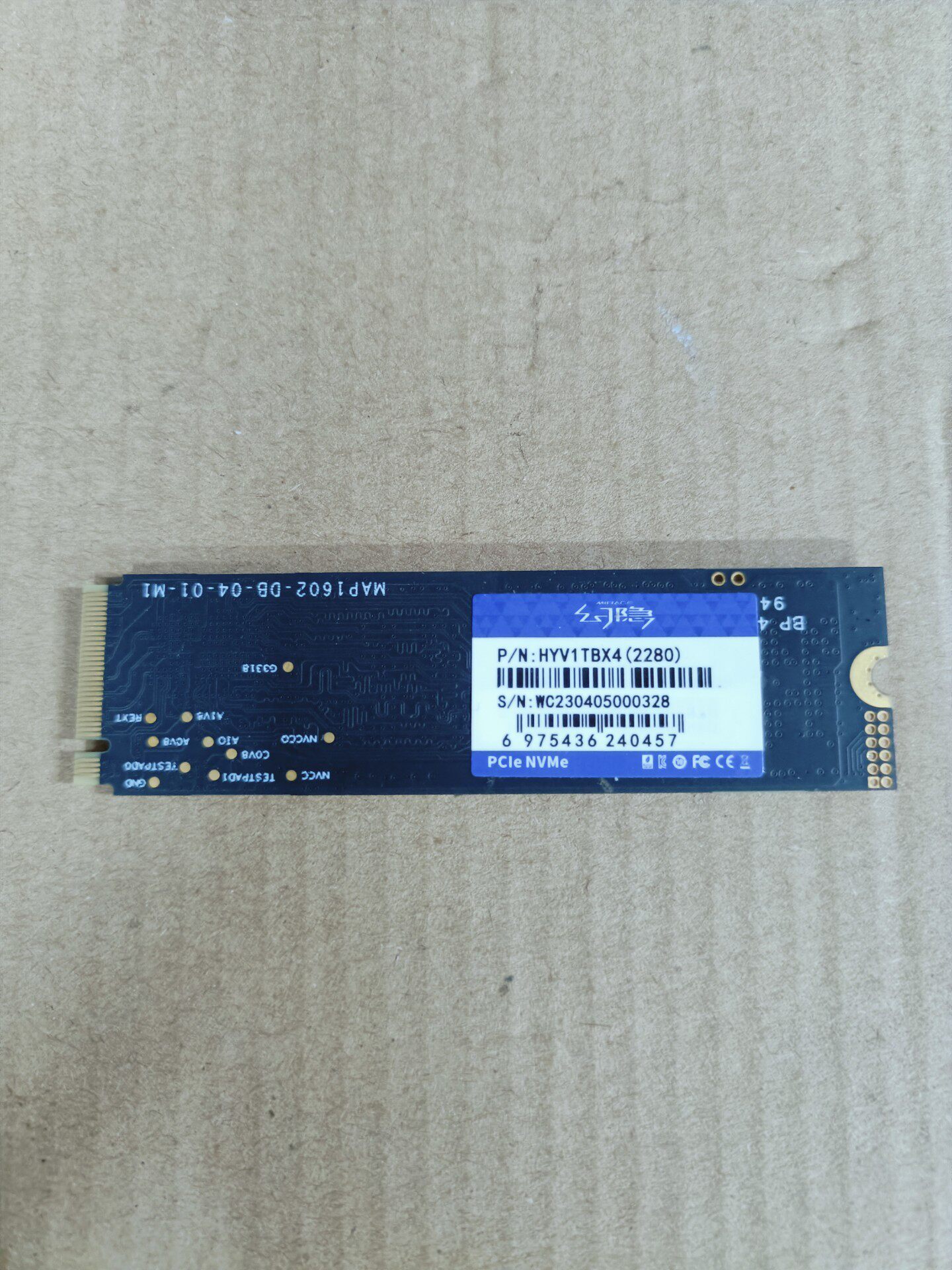 幻隱 HYV1TBX34 1TB NVMe M.2 2280 固態硬碟 SSD 拆機閒置 功能正常