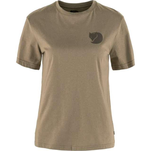 ├登山樂┤瑞典Fjallraven Walk With Nature T恤 女 # FR14600171-244麂皮棕