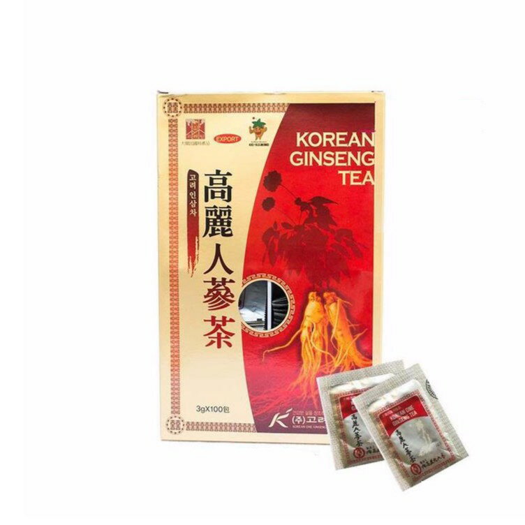 韓國原裝高麗人蔘茶(濃縮顆粒粉末) 100包/盒 /外出隨身攜帶包！方便又養身