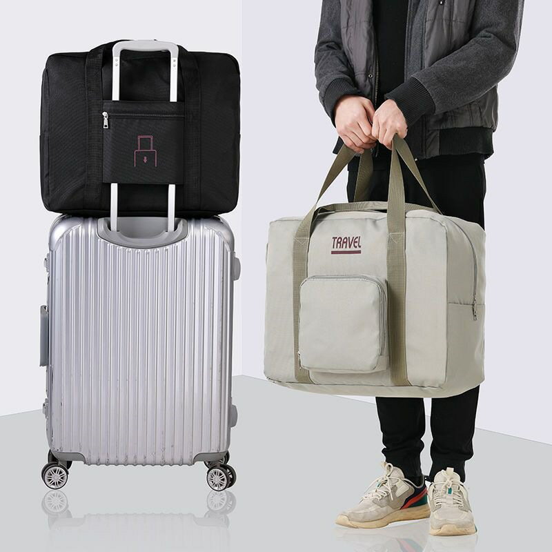 套放拉桿箱密碼皮箱上的行李配包大學生住校用手提旅行包大容量男