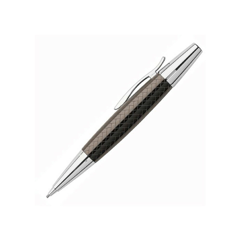 FABER-CASTELL 輝柏 E-MOTION系列 鑲木紋 旋轉鉛筆1.4mm 鑲木紋(深褐) 138355