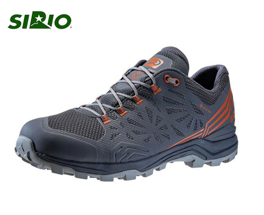 《台南悠活運動家》SIRIO-Gore Tex 短筒登山健行鞋 灰橘 PF13ST