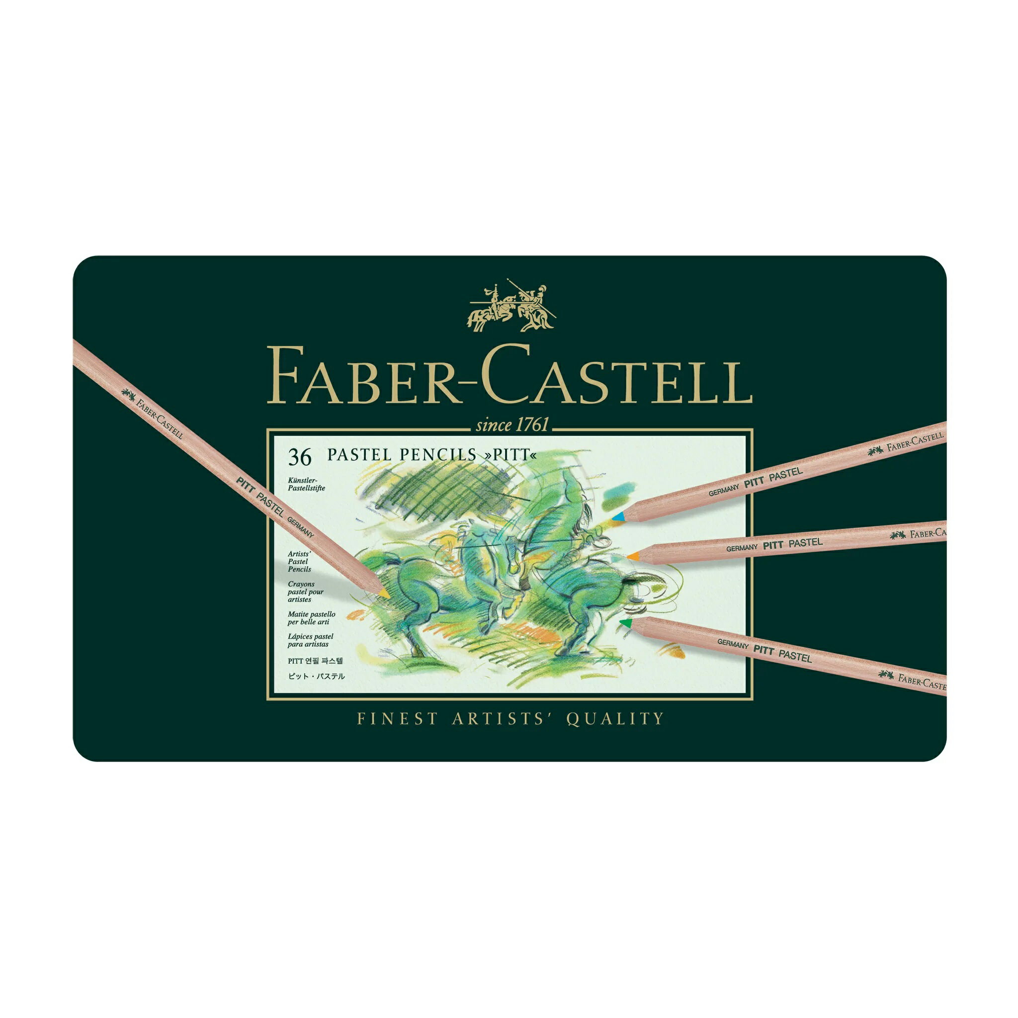 Faber-Castell Pitt 4.3㎜粉彩筆精緻鐵盒裝36色*112136