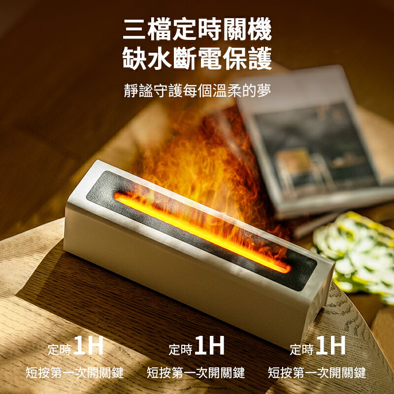 仿真火焰香薰機 DQ711 七彩變色火焰薰香器 夜燈 小夜燈 加濕器 家用加濕器 火焰薰香機 香氛機 桌面自動噴香機 擴 7